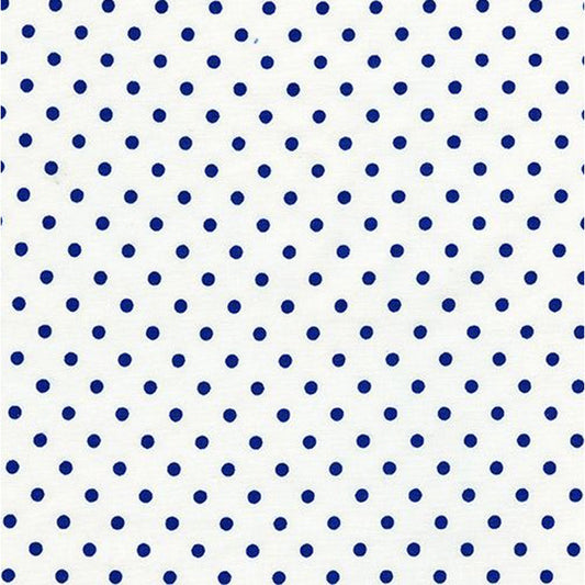 Dotty Dot Anchor White Blue Timeless Treasures Cotton Fabric TT-DOT-C1820-ANCHOR