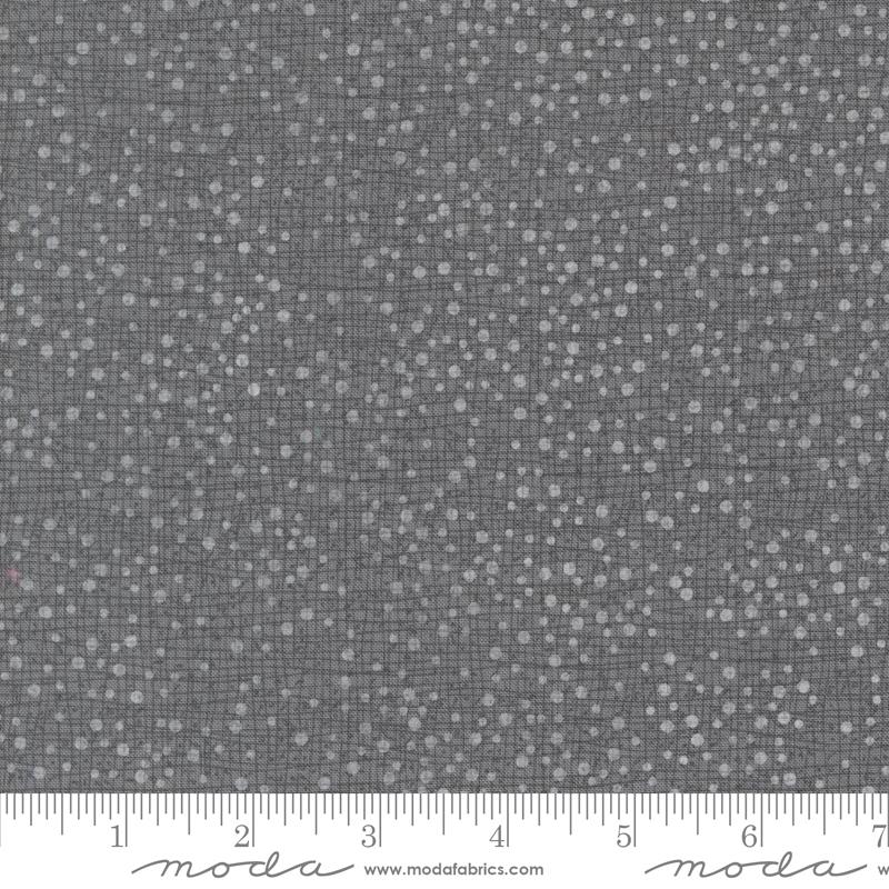 Dotty Thatched Dots Texture Lead Gray Robin Pickens Moda Cotton Fabric MD-48715-226
