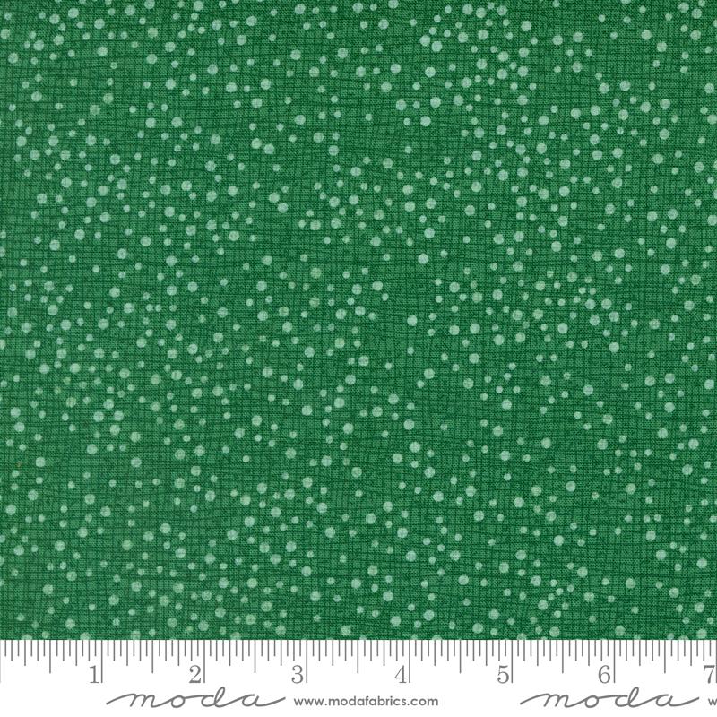 Dotty Thatched Dots Texture Pine Green Robin Pickens Moda Cotton Fabric MD-48715-44
