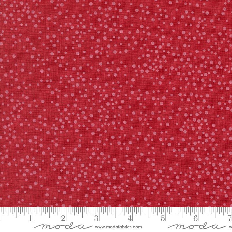 Dotty Thatched Dots Texture Scarlet Red Robin Pickens Moda Cotton Fabric MD-48715-119