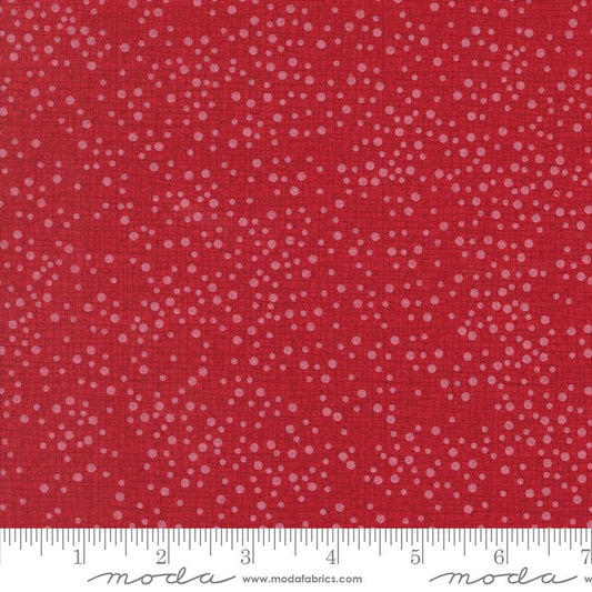 Dotty Thatched Dots Texture Scarlet Red Robin Pickens Moda Cotton Fabric MD-48715-119