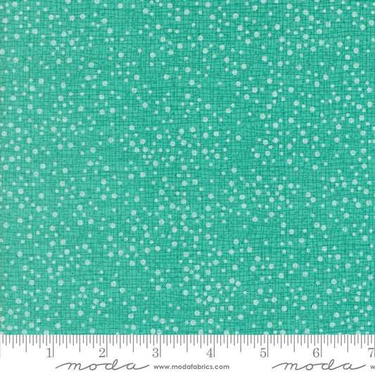 Dotty Thatched Dots Texture Surf Turquoise Blue Green Robin Pickens Moda Cotton Fabric MD-48715-213