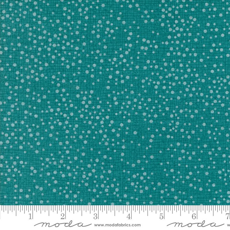 Dotty Thatched Dots Texture Turquoise Blue Green Robin Pickens Moda Cotton Fabric MD-48715-101