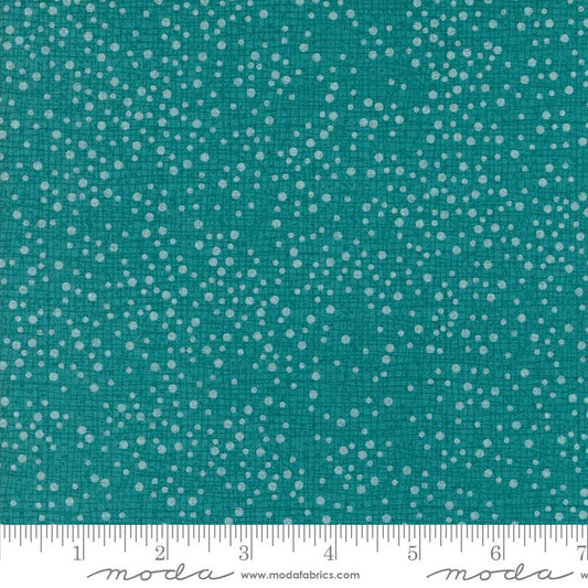 Dotty Thatched Dots Texture Turquoise Blue Green Robin Pickens Moda Cotton Fabric MD-48715-101