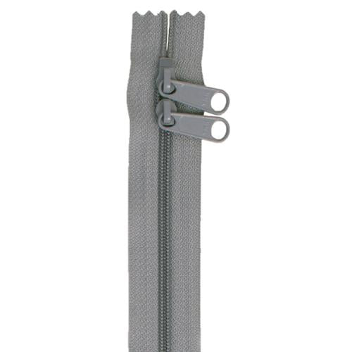 Double Slide Zipper Gunmetal Gray By Annie's 30 inches