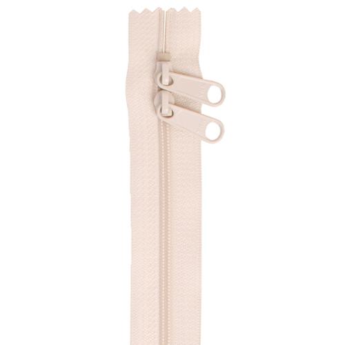 Double Slide Zipper Ivory Cream By Annie's 30 inches