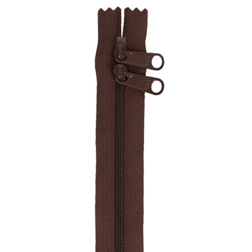 Double Slide Zipper Sable Brown By Annie's 30 inches