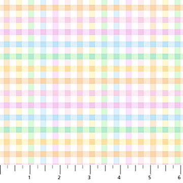 Dovetail Pastels Check Pastel Ghazal Razavi Figo Northcott Fabrics Cotton Fabric NC-92080-10