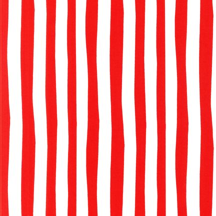 Celebrate Seuss! Dr Seuss Stripe Red White Robert Kaufman Cotton Fabric