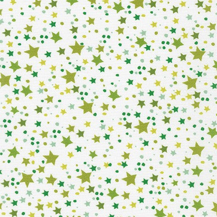 Dr Seuss How the Grinch Stole Christmas Stars Allover Lime Green Robert Kaufman Cotton Fabric