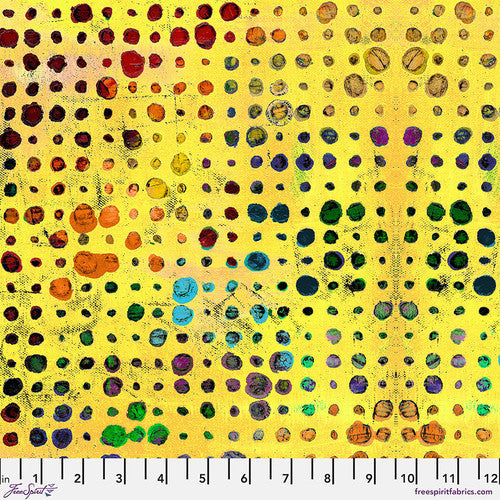 Dragonfly Dance Glow Yellow Sue Penn Free Spirit Cotton Quilting Fabric FS-PWSP004.YELLOW