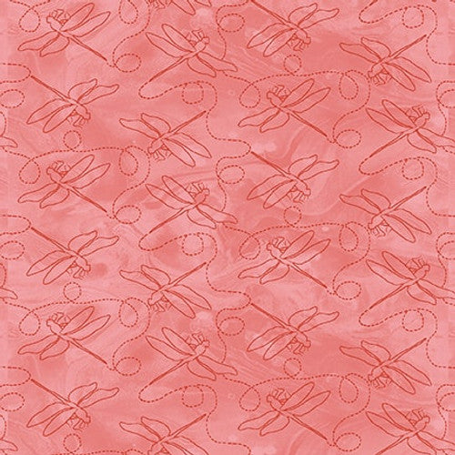 Dragonfly Dance Dragonfly Texture Pink Grace Violet Designs Henry Glass Cotton Fabric