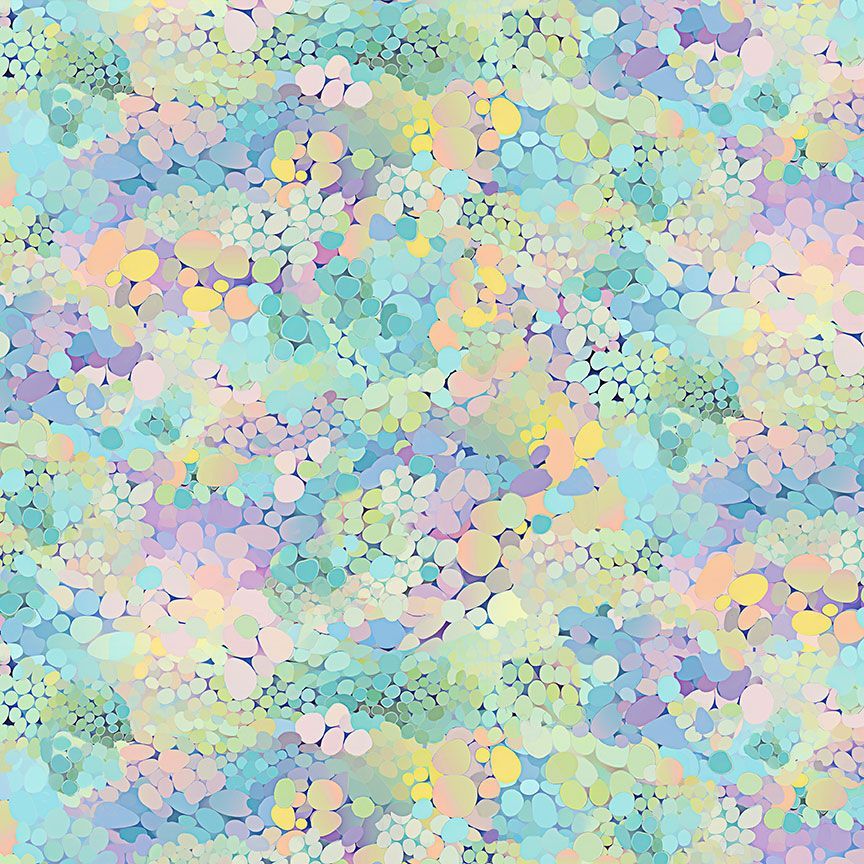 Dragonfly Illusion Pastel Dot Geo Multi Timeless Treasures Cotton Fabric