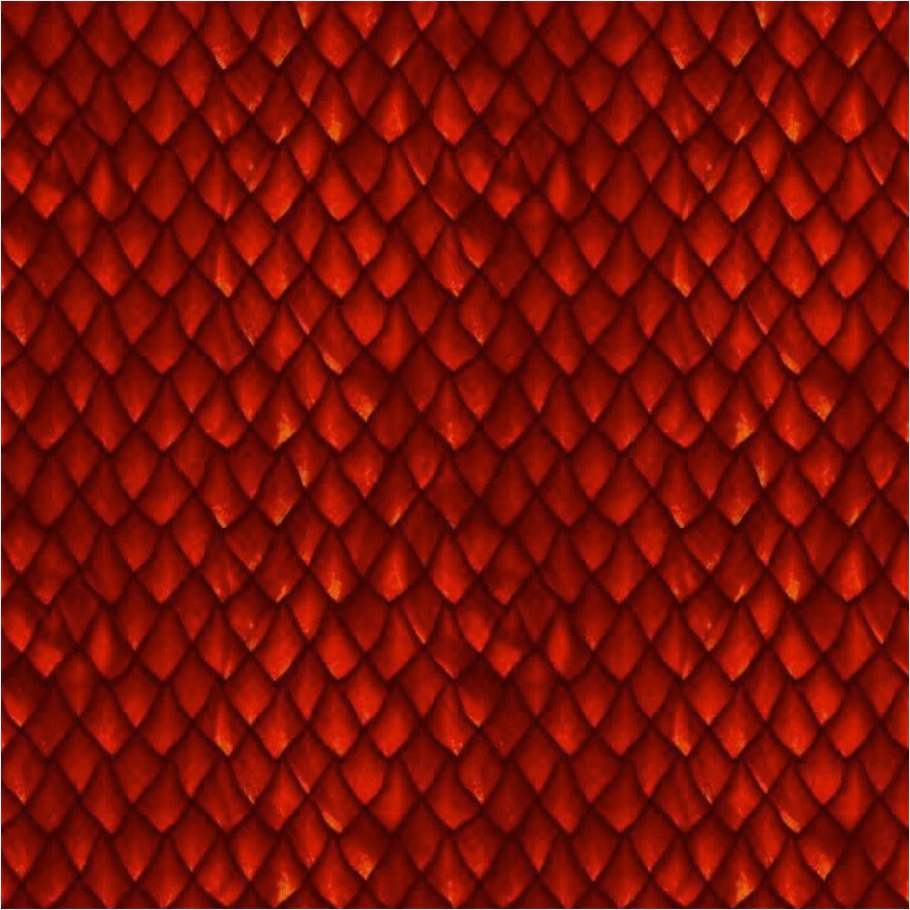 Dragons Scales Red Jason Yenter In The Beginning Cotton fabric