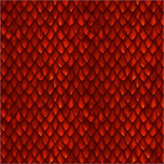 Dragons Scales Red Jason Yenter In The Beginning Cotton fabric