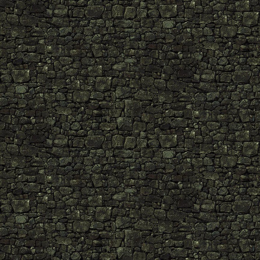 Dragon's Lair Castle Wall Pebble Grey Timeless Treasures Cotton Fabric