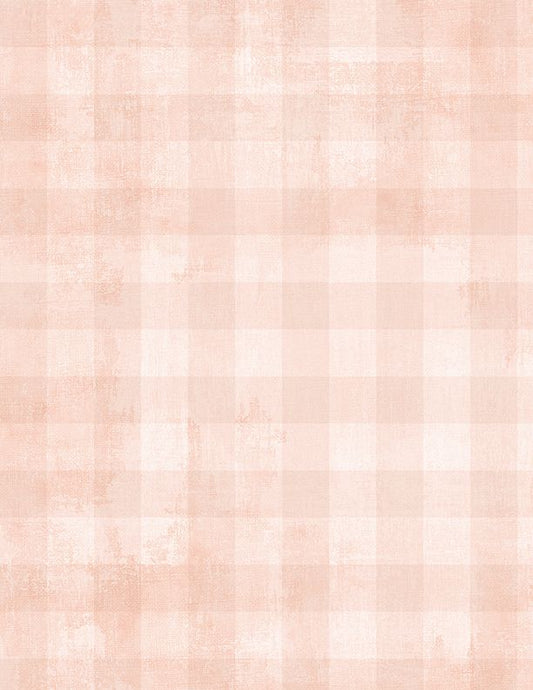 Dry Brush Checks Pale Apricot Peach Essential Basics Danhui Nai Wilmington Prints Cotton Fabric WP-1077-89289-800