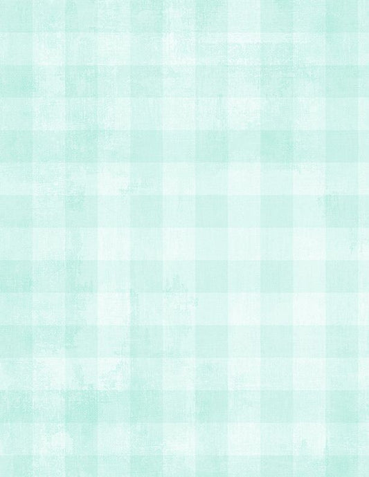 Dry Brush Checks Pale Aqua Blue Essential Basics Danhui Nai Wilmington Prints Cotton Fabric WP-1077-89289-740