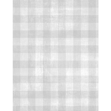 Dry Brush Checks Pale Silver Essential Basics Danhui Nai Wilmington Prints Cotton Fabric WP-1077-89289-901