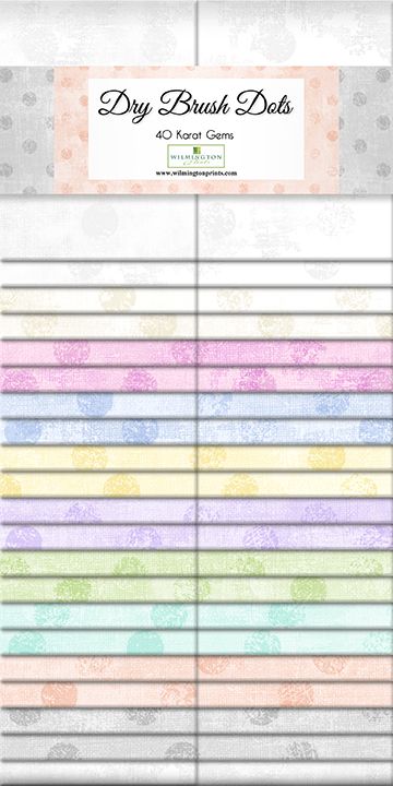 Dry Brush Dots Essentials Karat Gems 2.5" Strips 40 pcs Danhui Nai Wilmington Prints Cotton Fabric WP-842-160-842