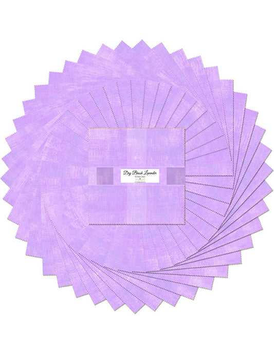 Dry Brush Lavender Purple 10" Squares Karat Gems Layer Cake 42pcs Wilmington Prints Cotton Fabric WP-512-180-512