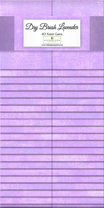 Dry Brush Lavender Purple 2.5" Strips Roll Karat Gems 40pcs Wilmington Prints Cotton Fabric WP-842-180-842