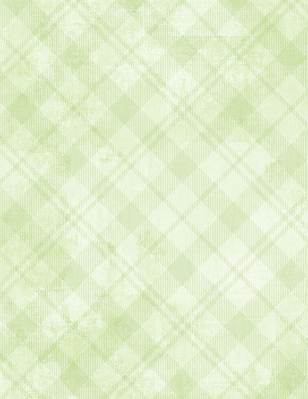 Dry Brush Plaid Plaid Pale Lime Green Essential Basics Danhui Nai Wilmington Prints Cotton Fabric WP-1077-89291-700 | US Fabric Shop