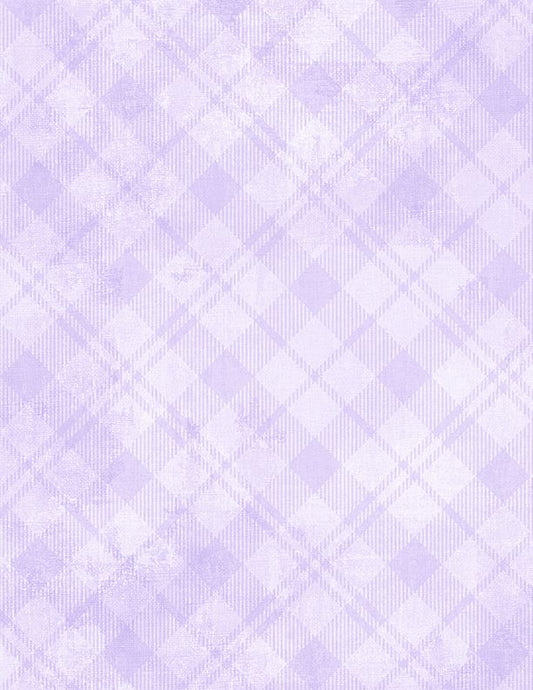 Dry Brush Plaid Pale Violet Essential Basics Danhui Nai Wilmington Prints Cotton Fabric WP-1077-89291-600