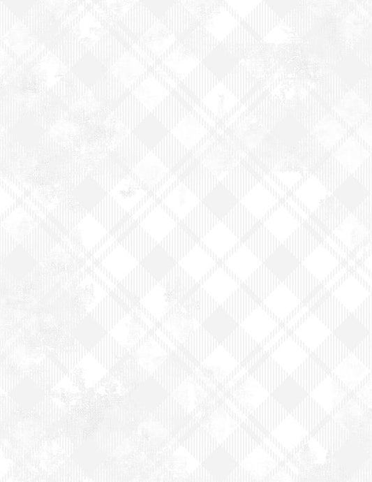 Dry Brush Plaid White Essential Basics Danhui Nai Wilmington Prints Cotton Fabric WP-1077-89291-100