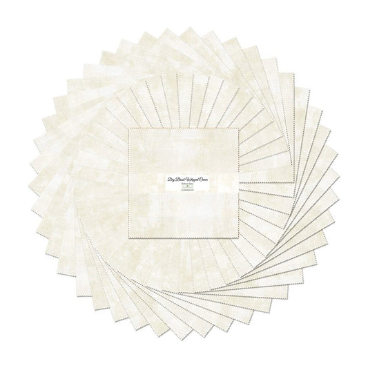 Dry Brush Whipped Cream 10" Squares Karat Gems 42pcs Wilmington Prints Cotton Precut Fabric WP-512-138-512