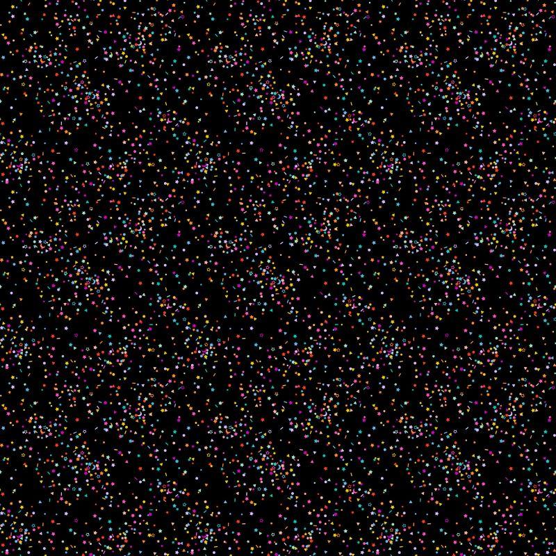Dusk Sprinkles Black Multi Figo Northcott Cotton Fabric NC-92042-99 | US Fabric Shop