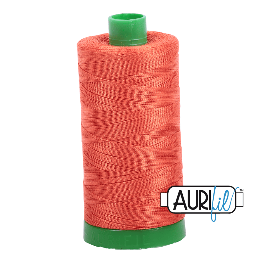 Dusty Orange 40 wt 1094 yd Large Spool Aurifil Cotton Quilting Thread AF-MK40SC6-1154