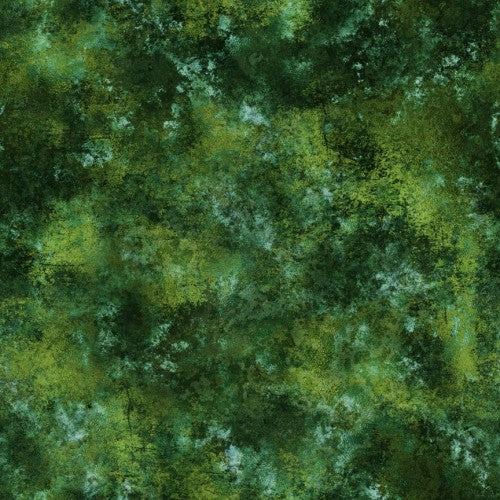 Earthscapes Texture Forest Green Dan Morris Quilting Treasures Cotton Fabrics