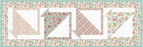 Fabric Requirements-Easter Wishes Baskets Table Runner Blank Quilting