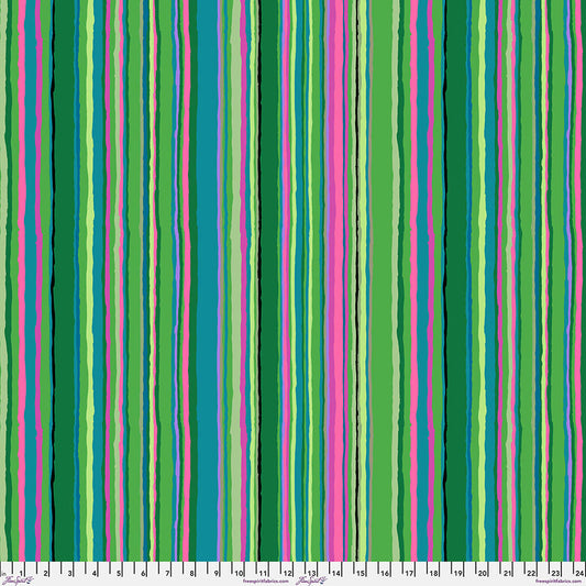 Echo Stripe Green February 2026 Kaffe Fassett Collective Free Spirit Cotton Fabric FS-PWGP209.GREEN