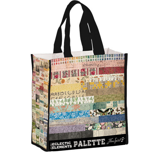 Eclectic Elements Pink Palette Tote Bag Tim Holtz Free Spirit FS-TOTE20TH.PALETTE