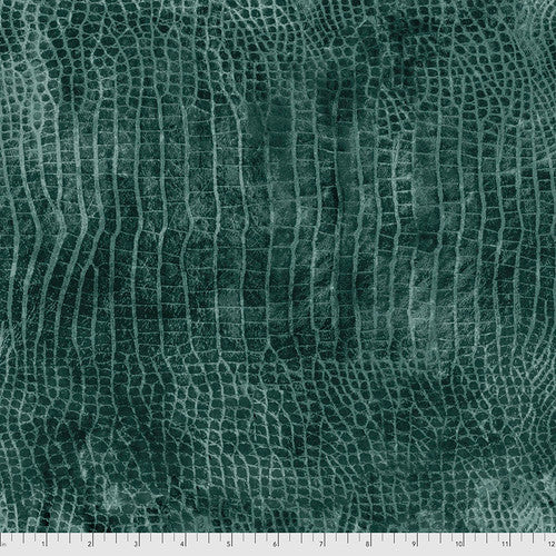 Eclectic Elements Worn Croc Everglades Tim Holtz Free Spirit Cotton Fabric FS-PWTH020.EVERGLADES