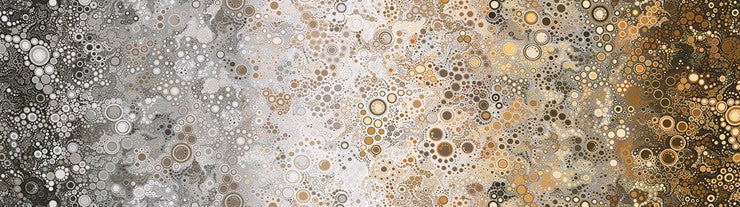 Effervescence GRADATION Circles and Dots Grey Amelia Caruso Robert Kaufman Cotton Fabric