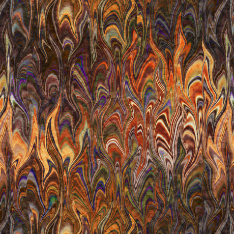 Elementals Marble Brown Dan Morris Quilting Treasures Cotton Fabric