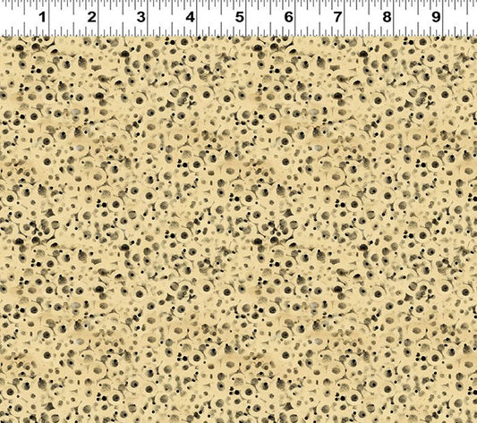 Emerald Hollow Dot Light Butter Sue Zipkin Clothworks Cotton Fabric CLT-Y4836-58