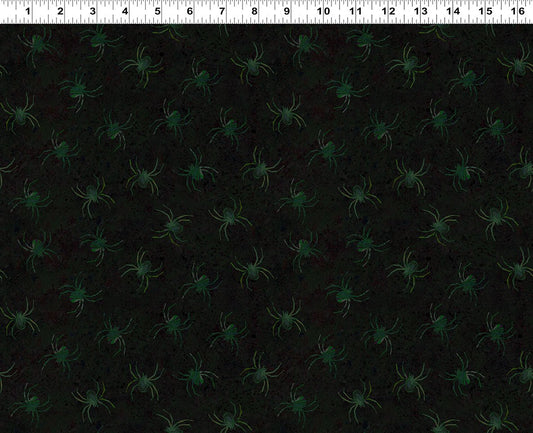 Emerald Hollow Spiders Emerald Sue Zipkin Clothworks Cotton Fabric CLT-Y4834-107