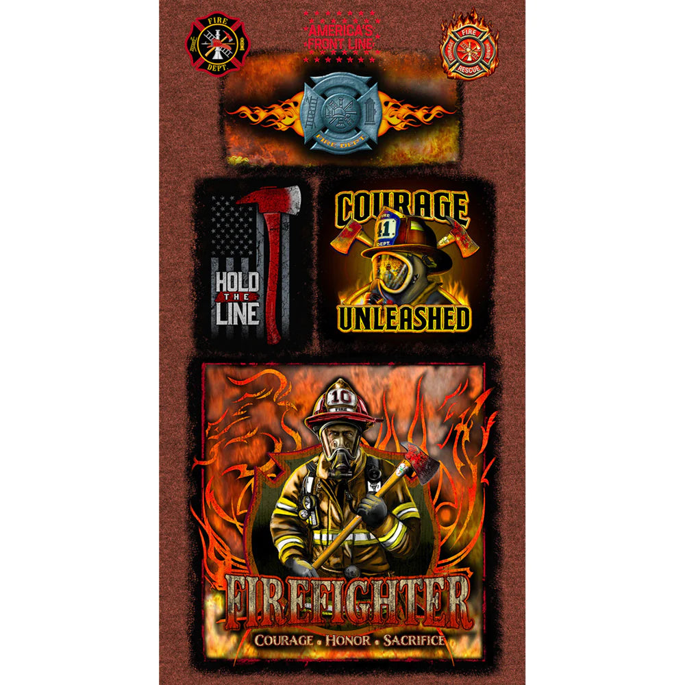 Emergency Workers Firefighter Panel 24” Sykel Cotton Fabric