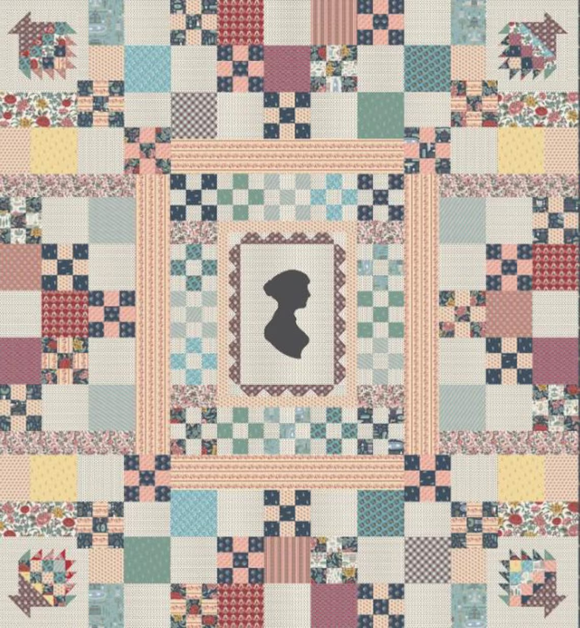Emma Quilt Kit 75.5" x 81.5" Jane Austen Riley Blake Designs RB-KT-16530