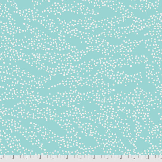 Enchanted Dots Allover Texture Sky Blue Valori Wells Free Spirit Fabrics Cotton Fabric