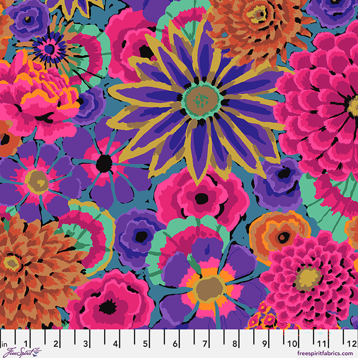 Enchanted Purple August 2026 Kaffe Fassett Collective Free Spirit Cotton Fabric FS-PWGP172.PURPLE