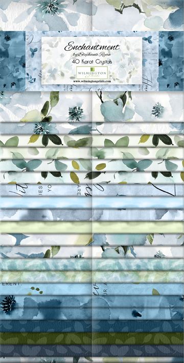 Enchantment 2.5” Strips Karat Crystals Stephanie Ryan Wilmington Prints Cotton Fabric