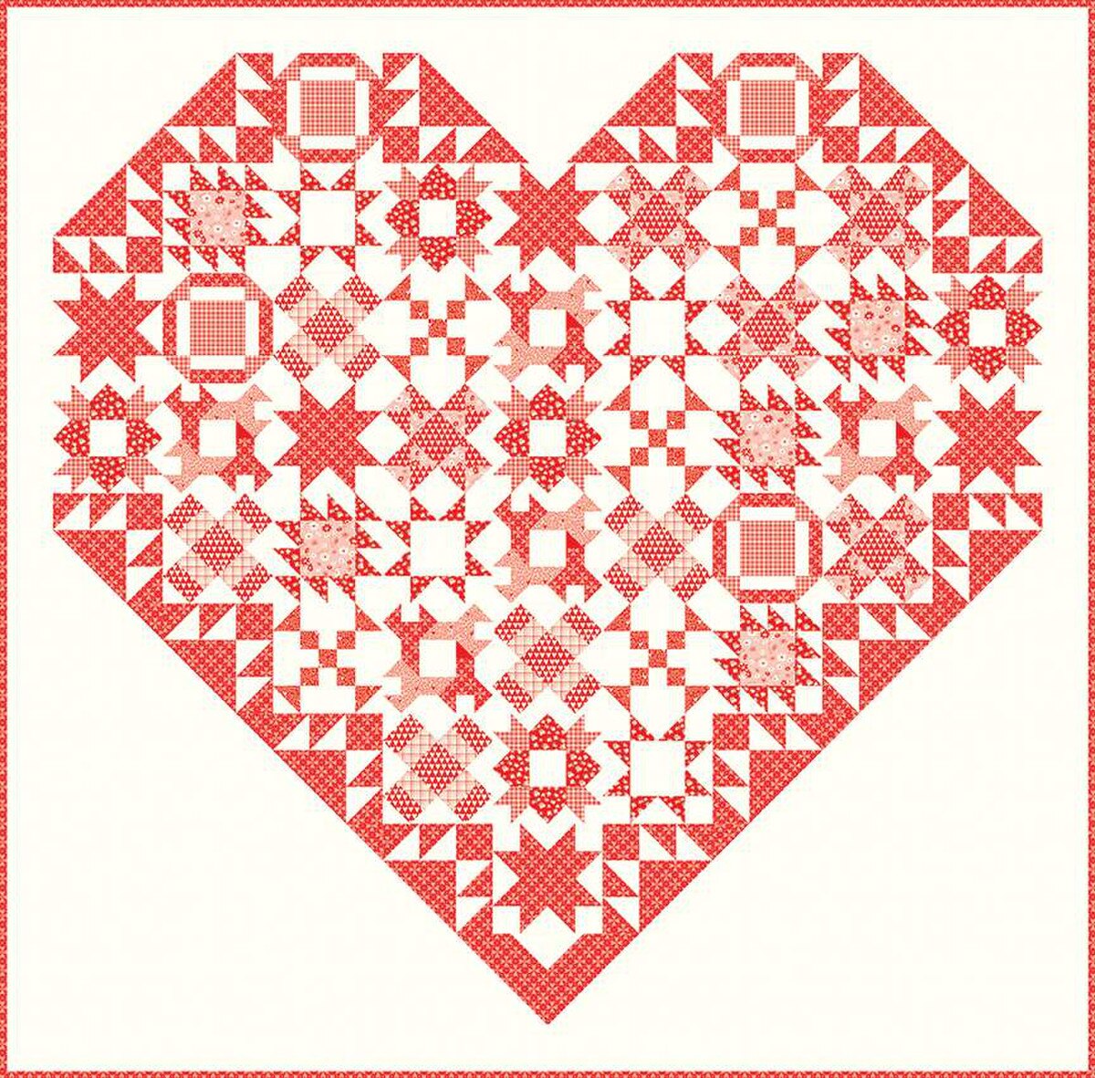 Endless Love Quilt Boxed Kit 59"x58" Sandy Gervais Riley Blake Designs