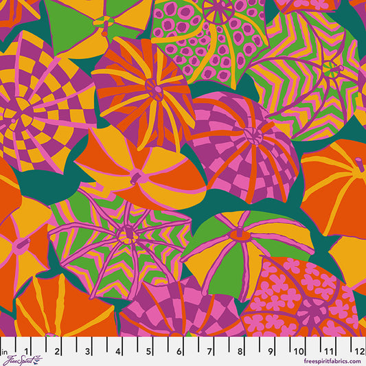 English Summer Red August 2026 Kaffe Fassett Collective Free Spirit Cotton Fabric FS-PWBM104.RED