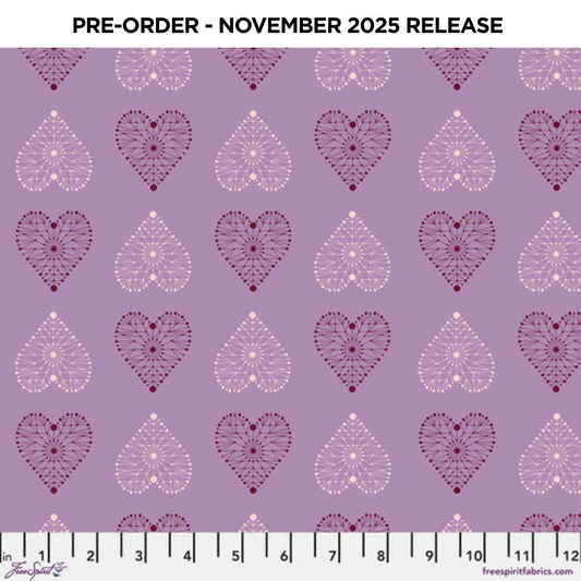 PRE-ORDER | NOV 2025 | Enrapture Amour Amethyst Giucy Giuce Free Spirit Cotton Fabric FS-PWGG007.AMETHYST