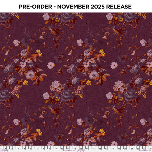 PRE-ORDER | NOV 2025 | Enrapture Vining Cabernet Giucy Giuce Free Spirit Cotton Fabric FS-PWGG004.CABERNET